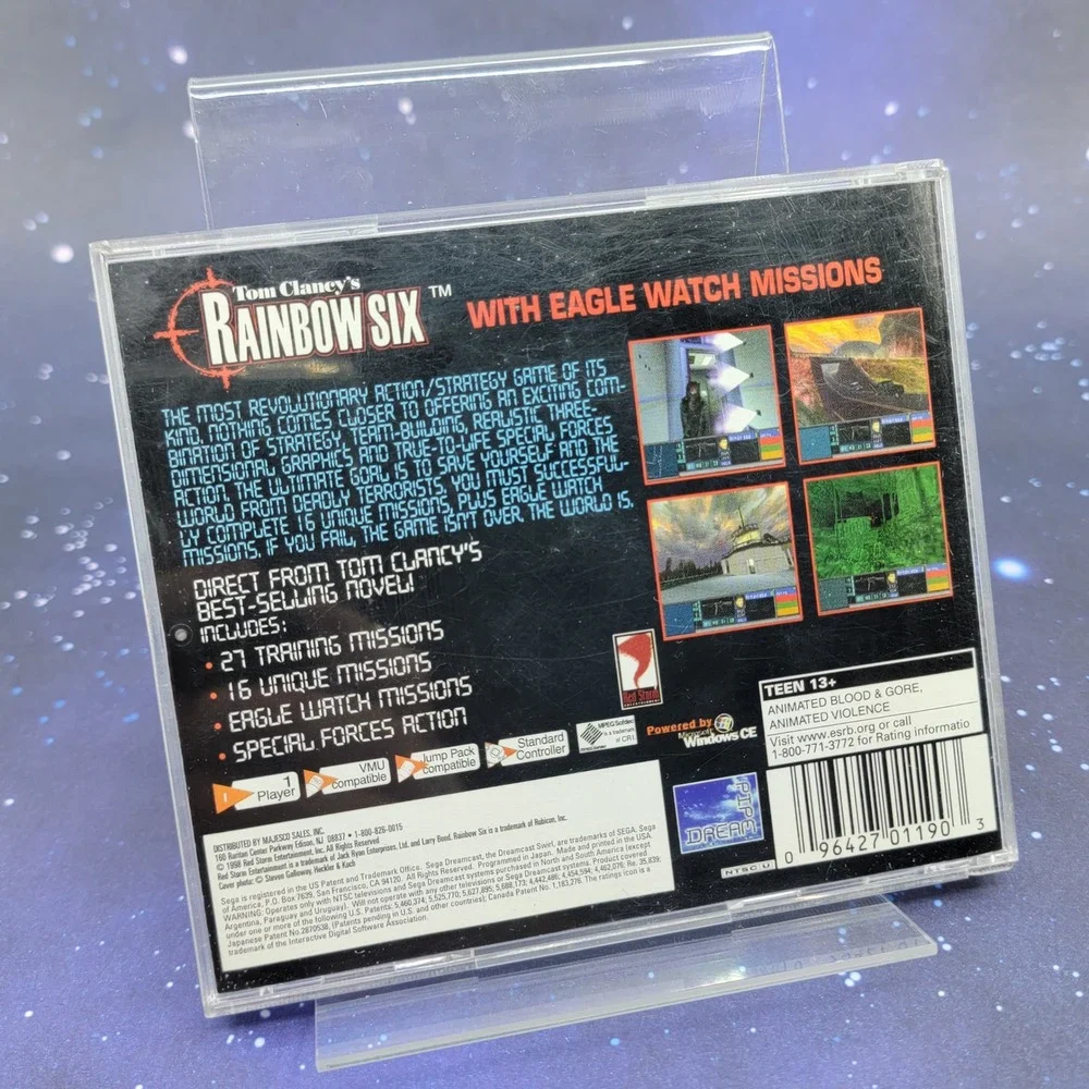 Tom Clancy's Rainbow Six Sega Dreamcast Eagle Watch Missions T-40401N